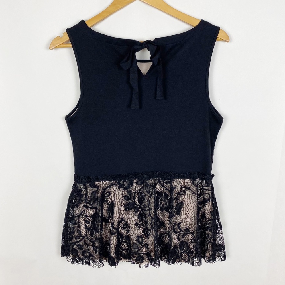 Anthropologie Deletta Beatrice Lace Overlay
Peplum Top Size Small - Picture 2 of 7